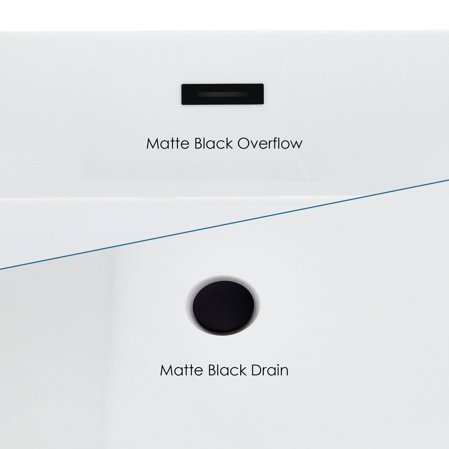 Carani 65" x 28" Flatbottom Freestanding Acrylic Soaking Bathtub in Glossy White with Drain and Overflow