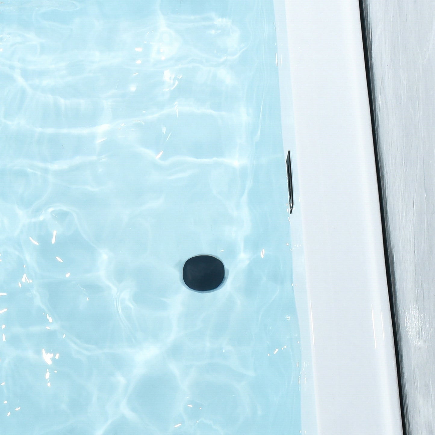Groda 63" x 30" Flatbottom Freestanding Acrylic Soaking Bathtub in Glossy White with Drain and Overflow