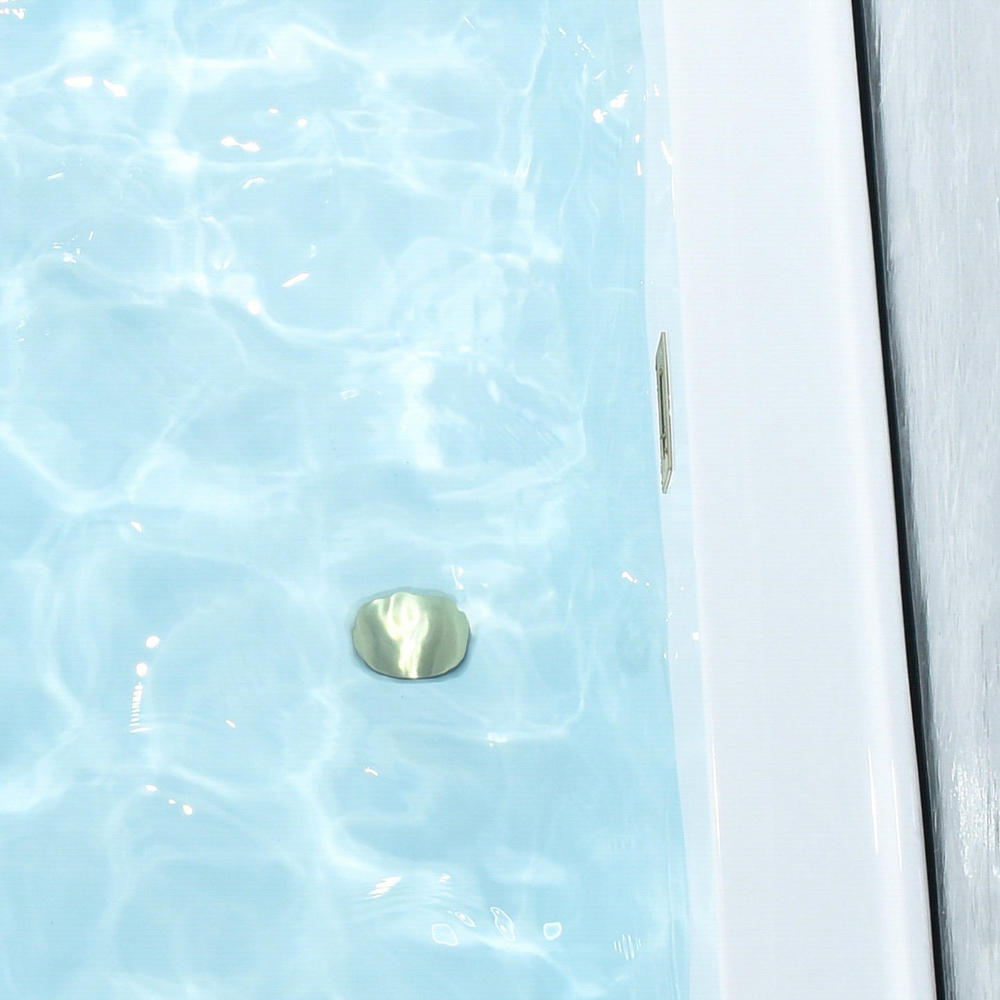 Groda 63" x 30" Flatbottom Freestanding Acrylic Soaking Bathtub in Glossy White with Drain and Overflow