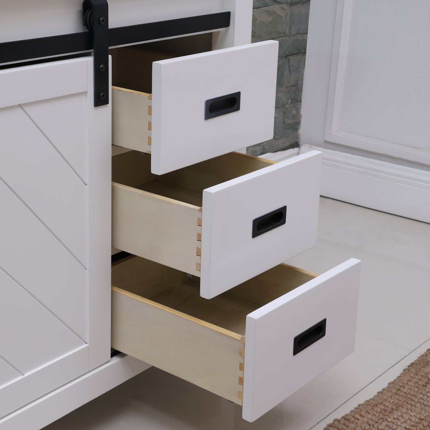 Kinsley 36" Single Bathroom Vanity Set in White and Carrara White Marble Countertop with Mirror