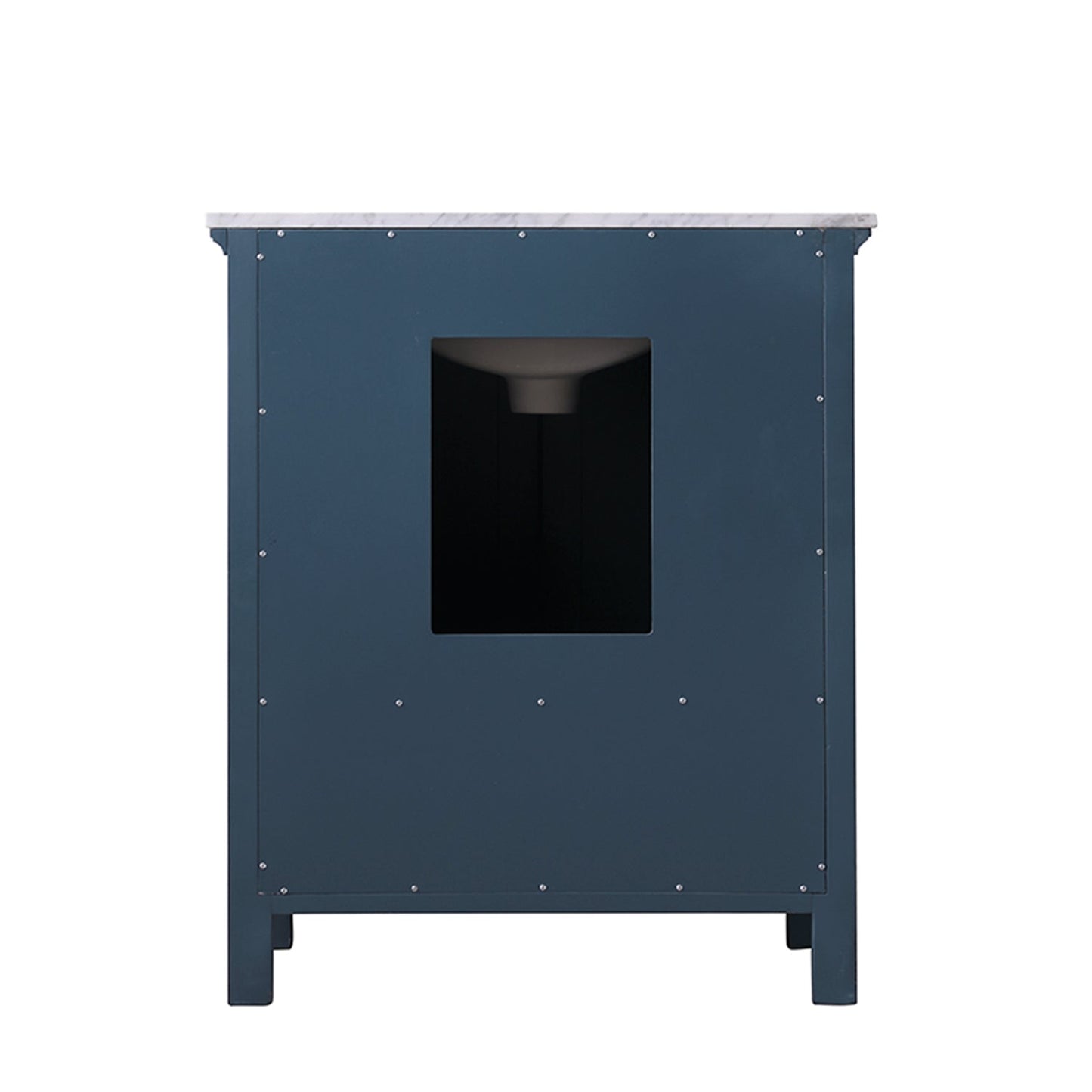 Isla 30" Single Bathroom Vanity Set in Classic Blue and Carrara White Marble Countertop without Mirror