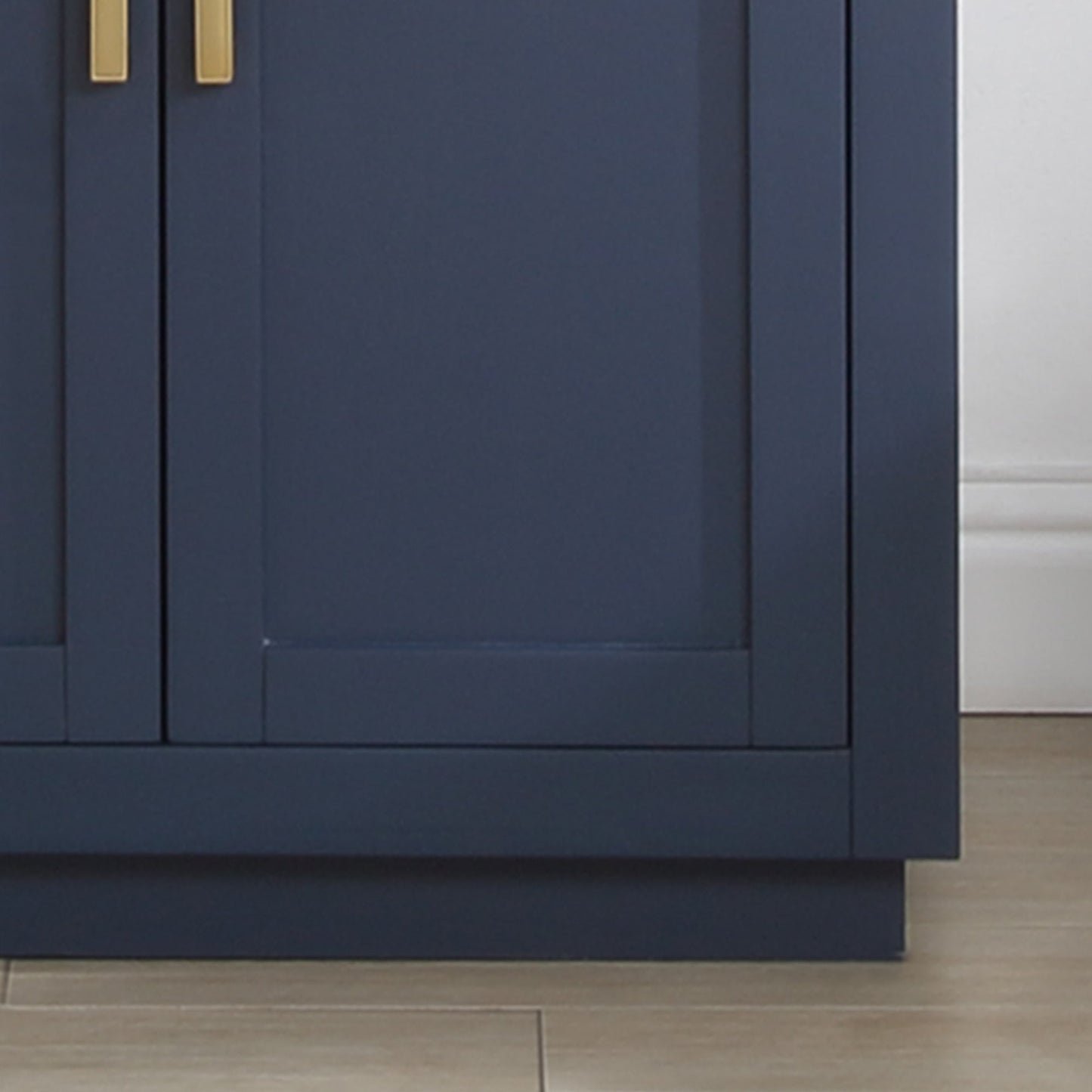 Gavino 30" Single Bathroom Vanity in Royal Blue with Grain White Engineered Stone Countertop without Mirror