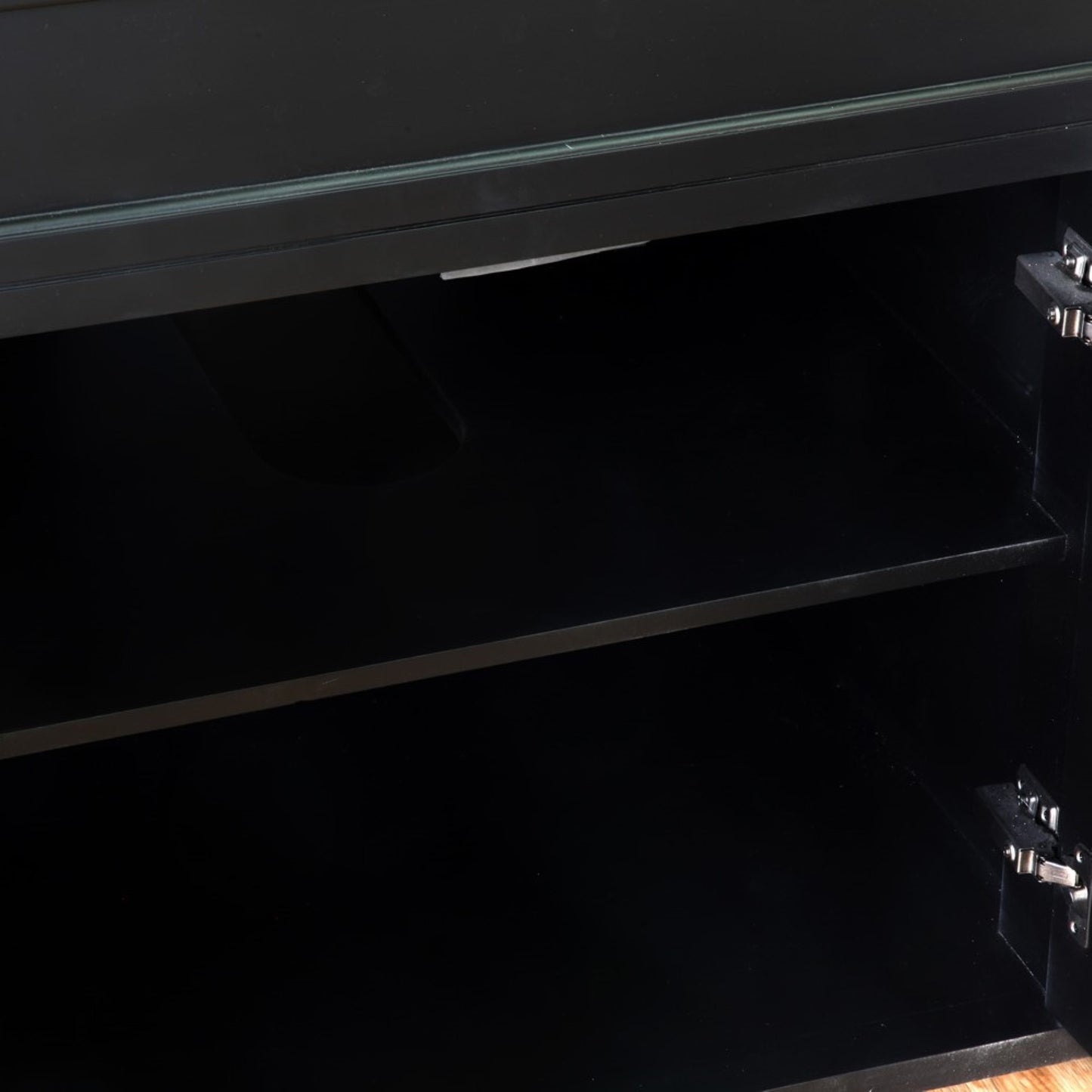 60" Double sink vanity wood ebony
