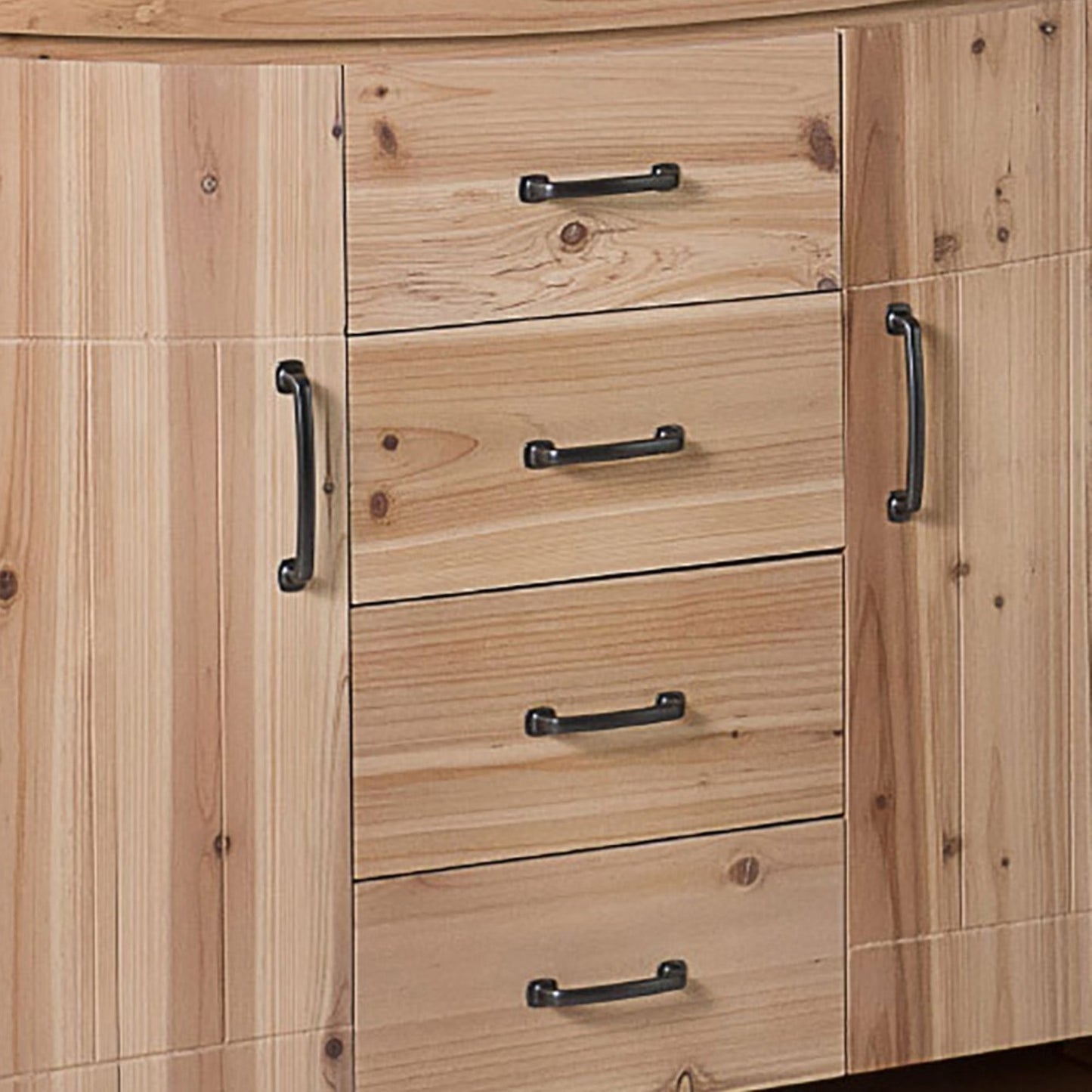 48" Single sink vanity solid fir natural