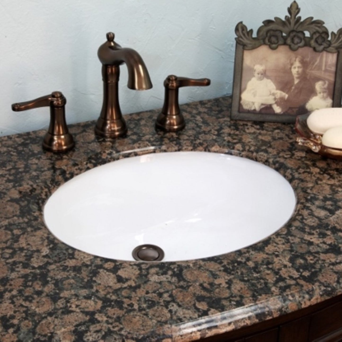 36" Single sink vanity wood dark walnut