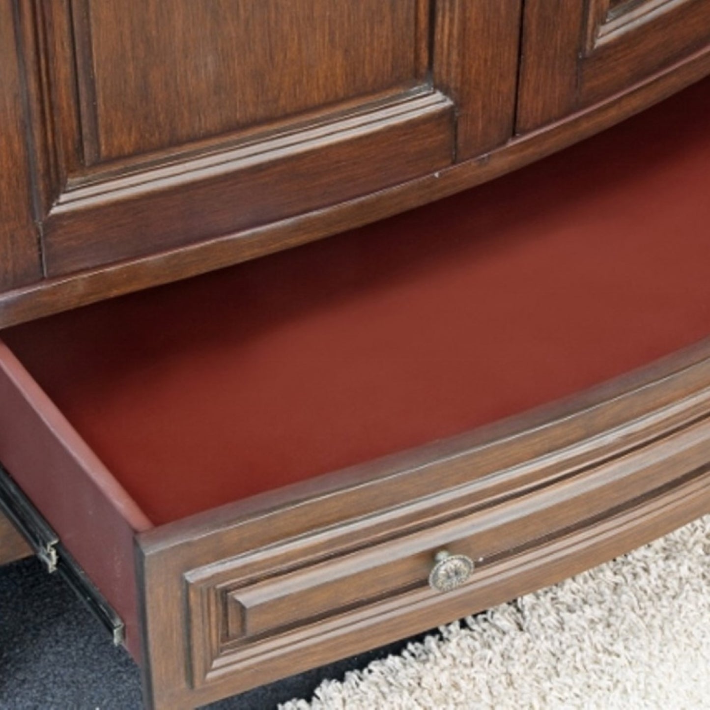 36" Single sink vanity wood dark walnut