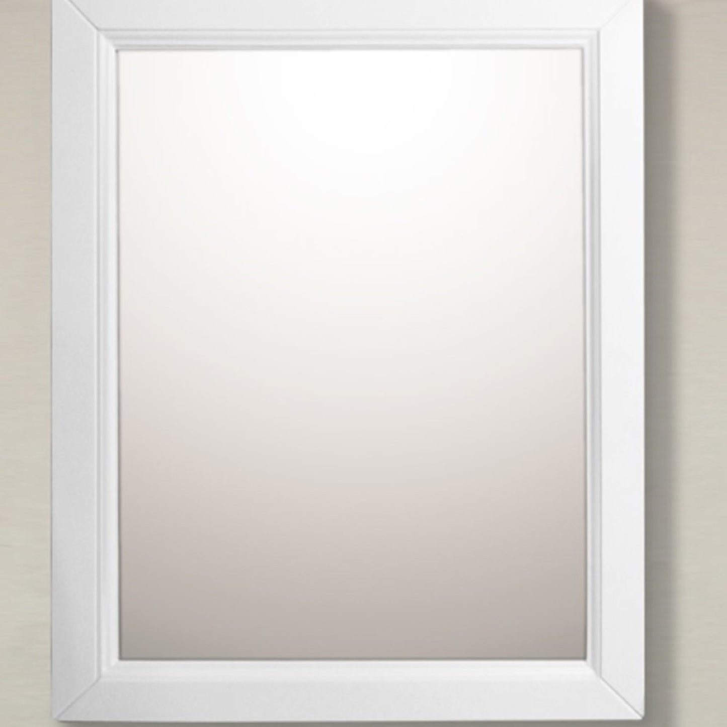 24" Mirror cabinet wood white