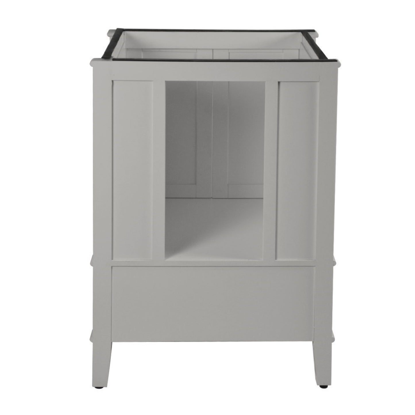 25" SINGLE VANITY IN L/GRAY WITH ENGINEERED STONE TOP