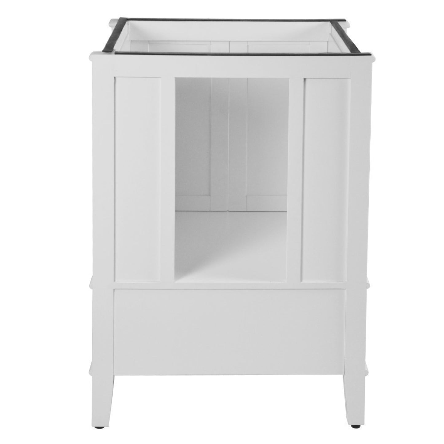 25" SINGLE VANITY IN WHITE WITH ENGINEERED STONE TOP