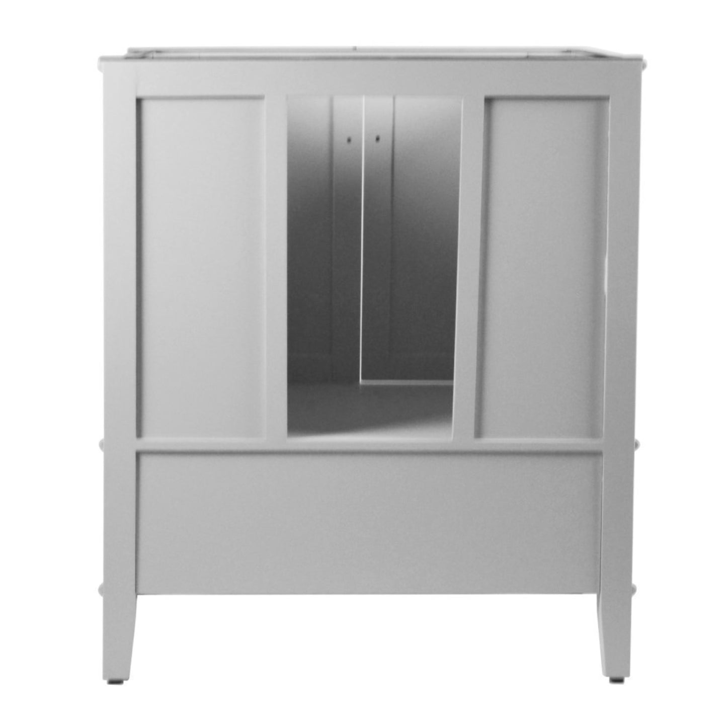 31" SINGLE VANITY IN L/GRAY WITH ENGINEERED STONE TOP