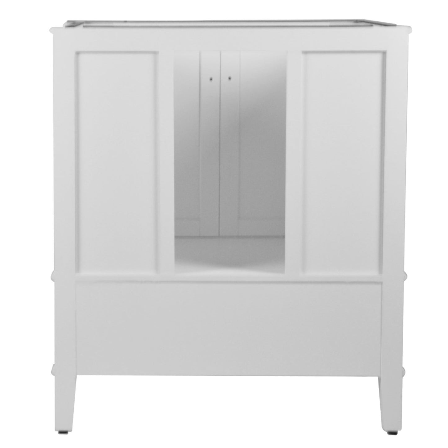 31" SINGLE VANITY IN WHITE WITH ENGINEERED STONE TOP