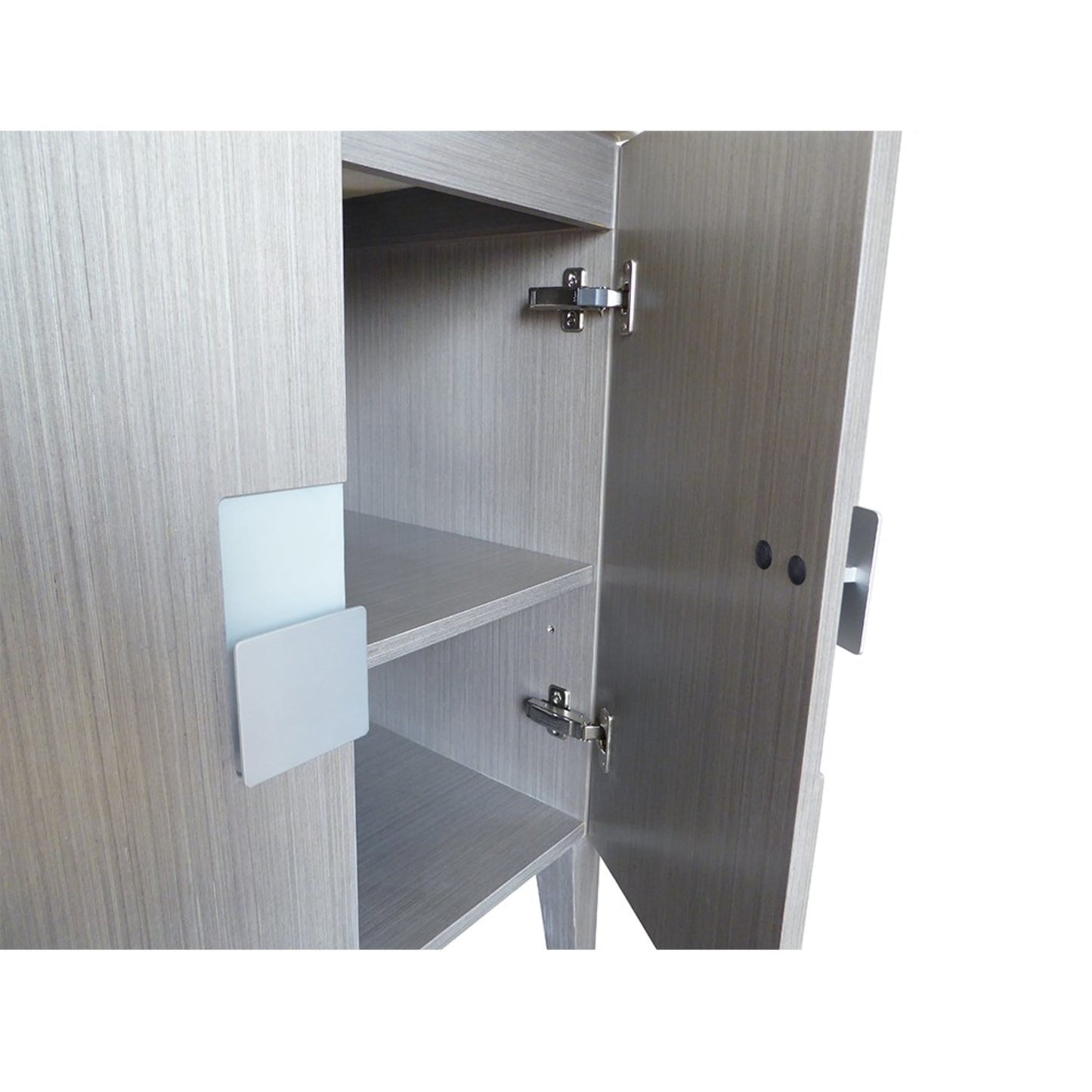 25" Single sink vanity Wood Gray