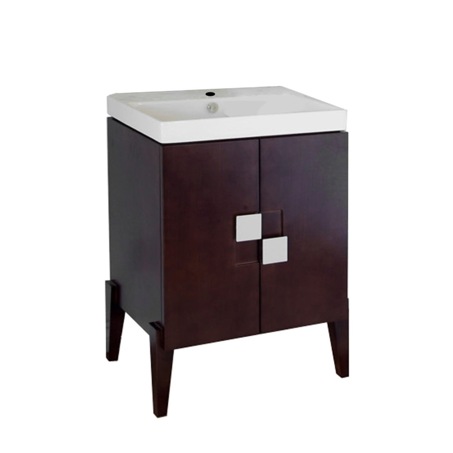25" Single sink vanity Wood walnut