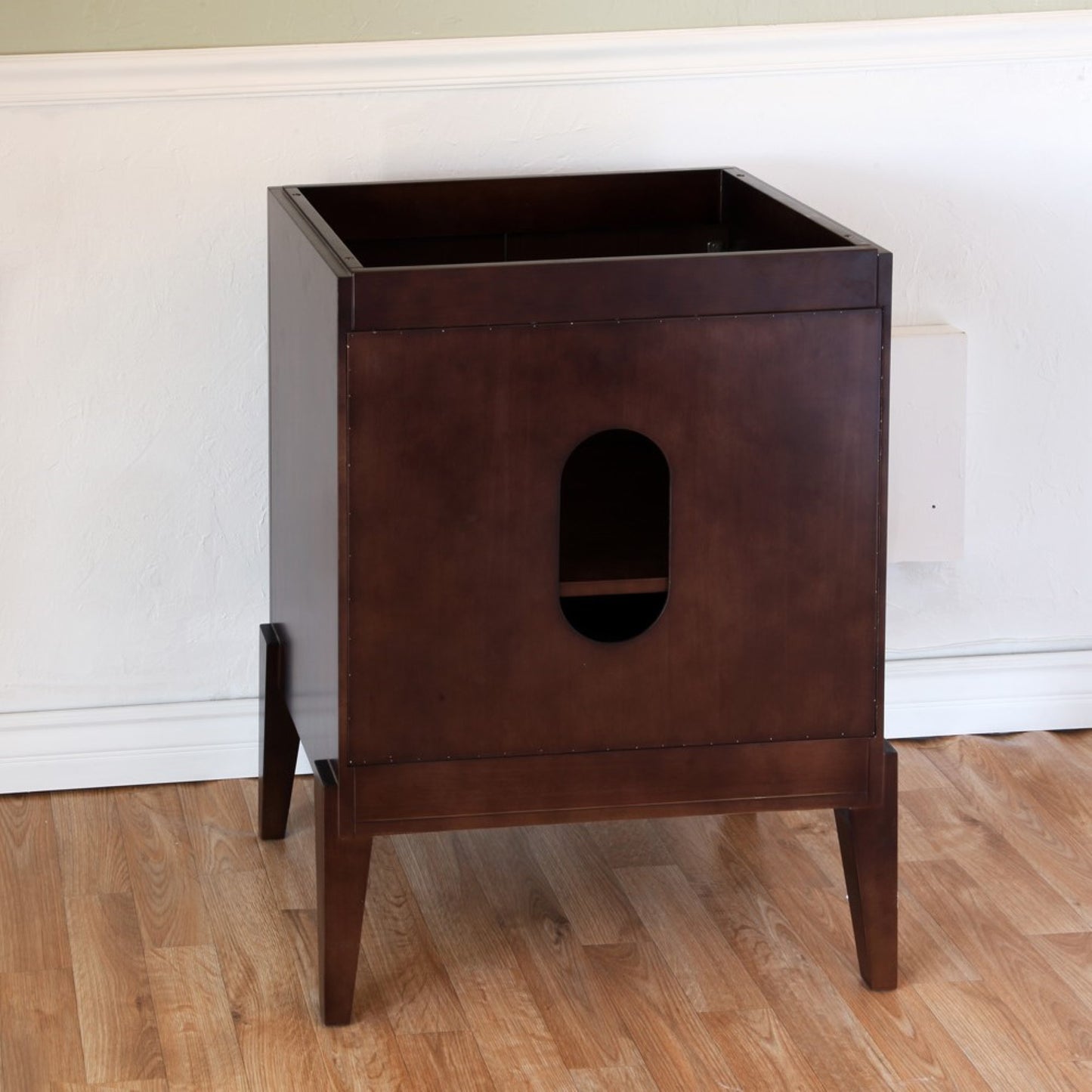 25" Single sink vanity Wood walnut