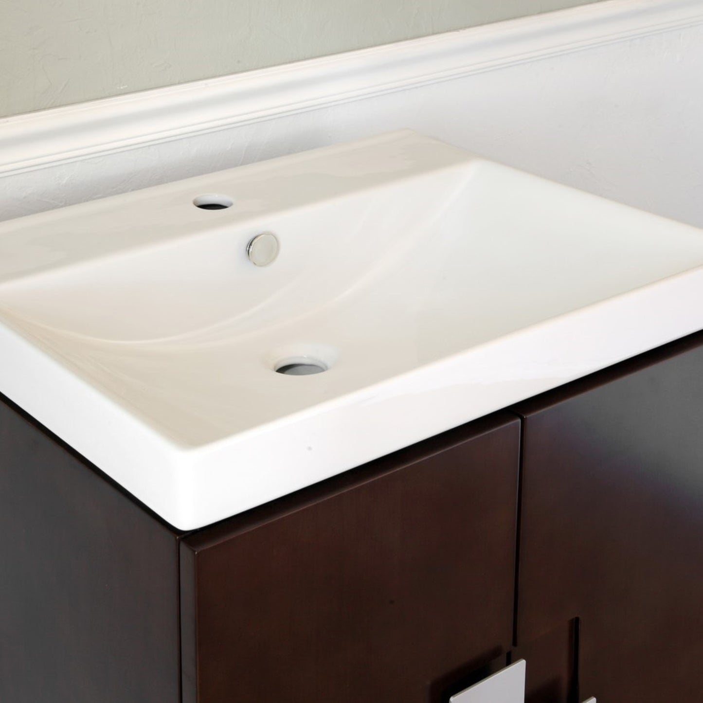 25" Single sink vanity Wood walnut