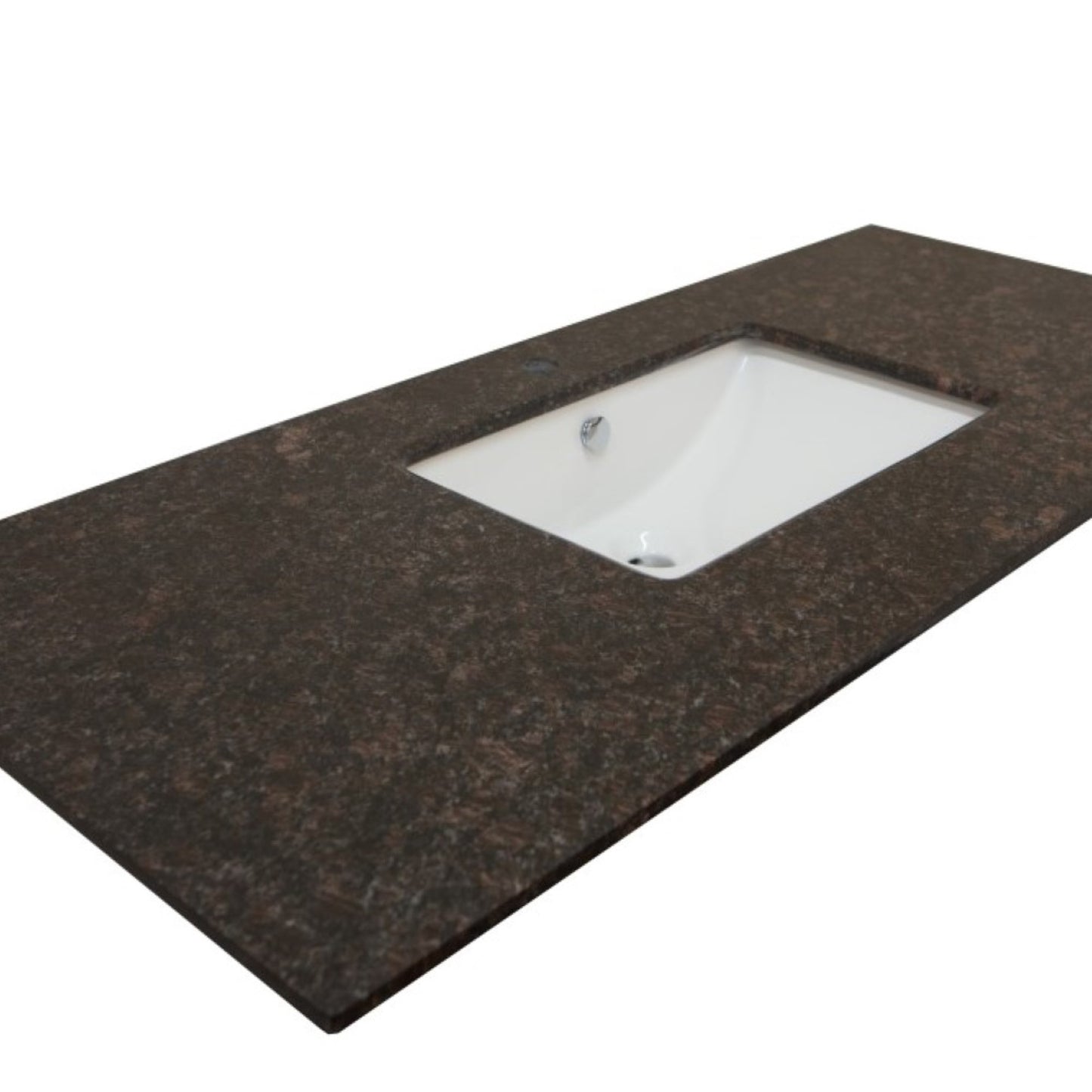 55.3" Single sink vanity Gray Tan Brown