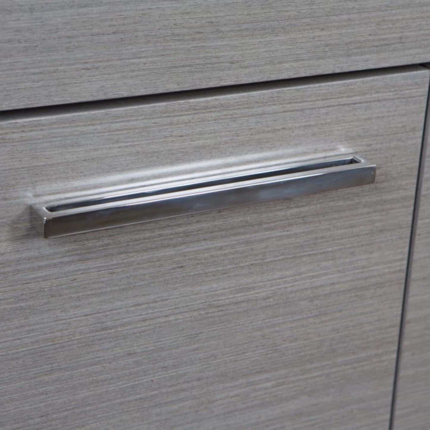 55.3" Single sink vanity Gray Tan Brown
