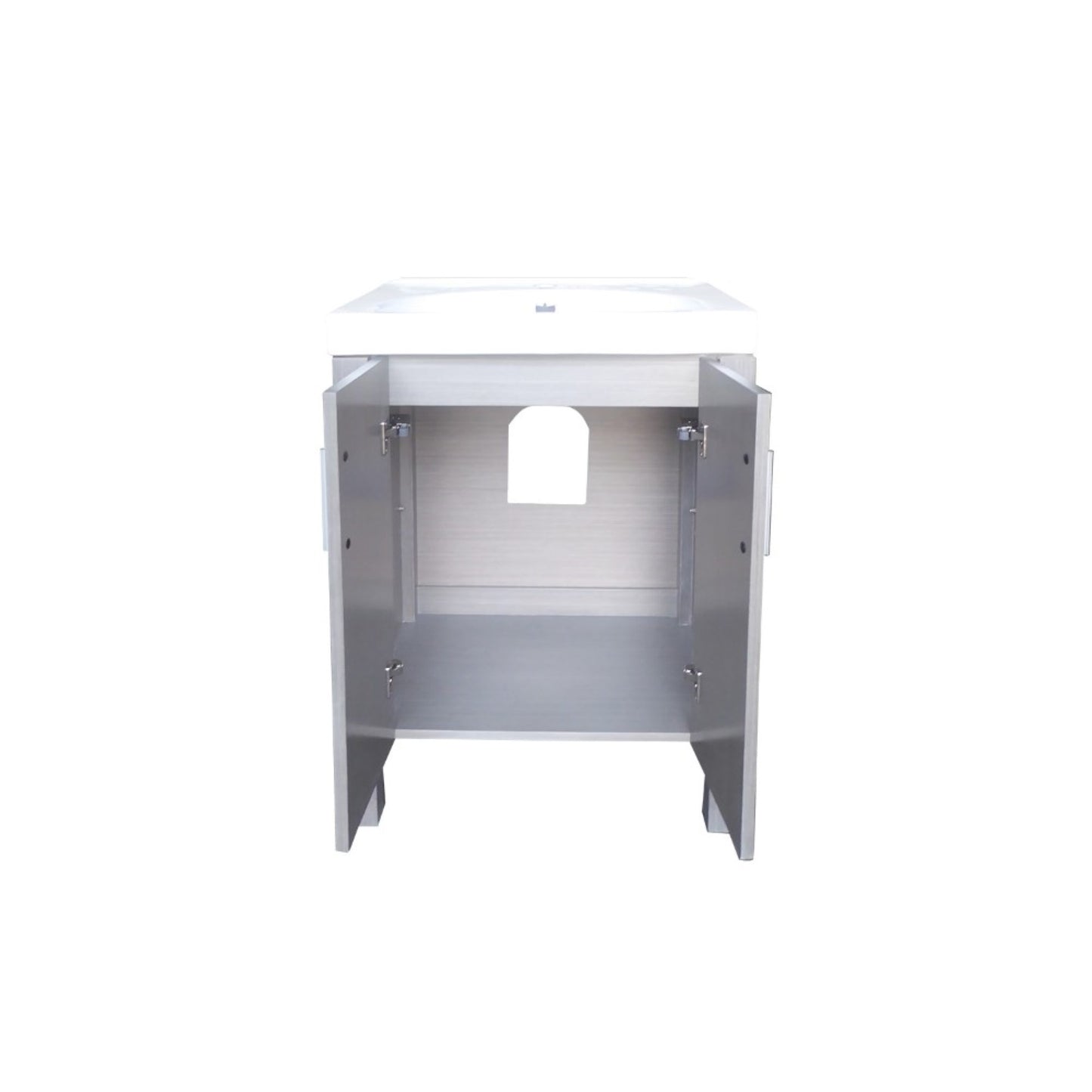 23.8" Single sink vanity Gray