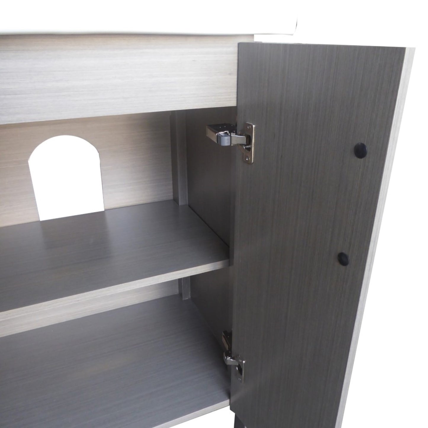 23.8" Single sink vanity Gray
