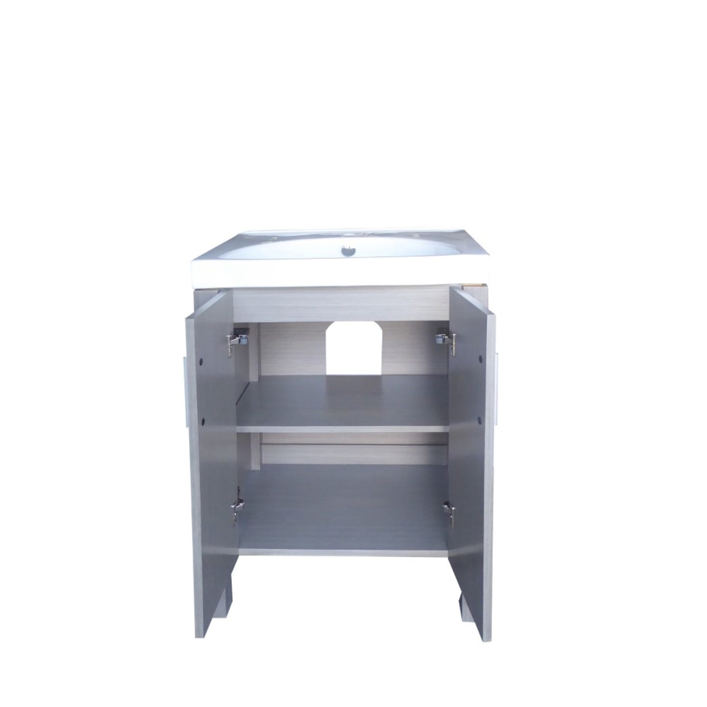 23.8" Single sink vanity Gray