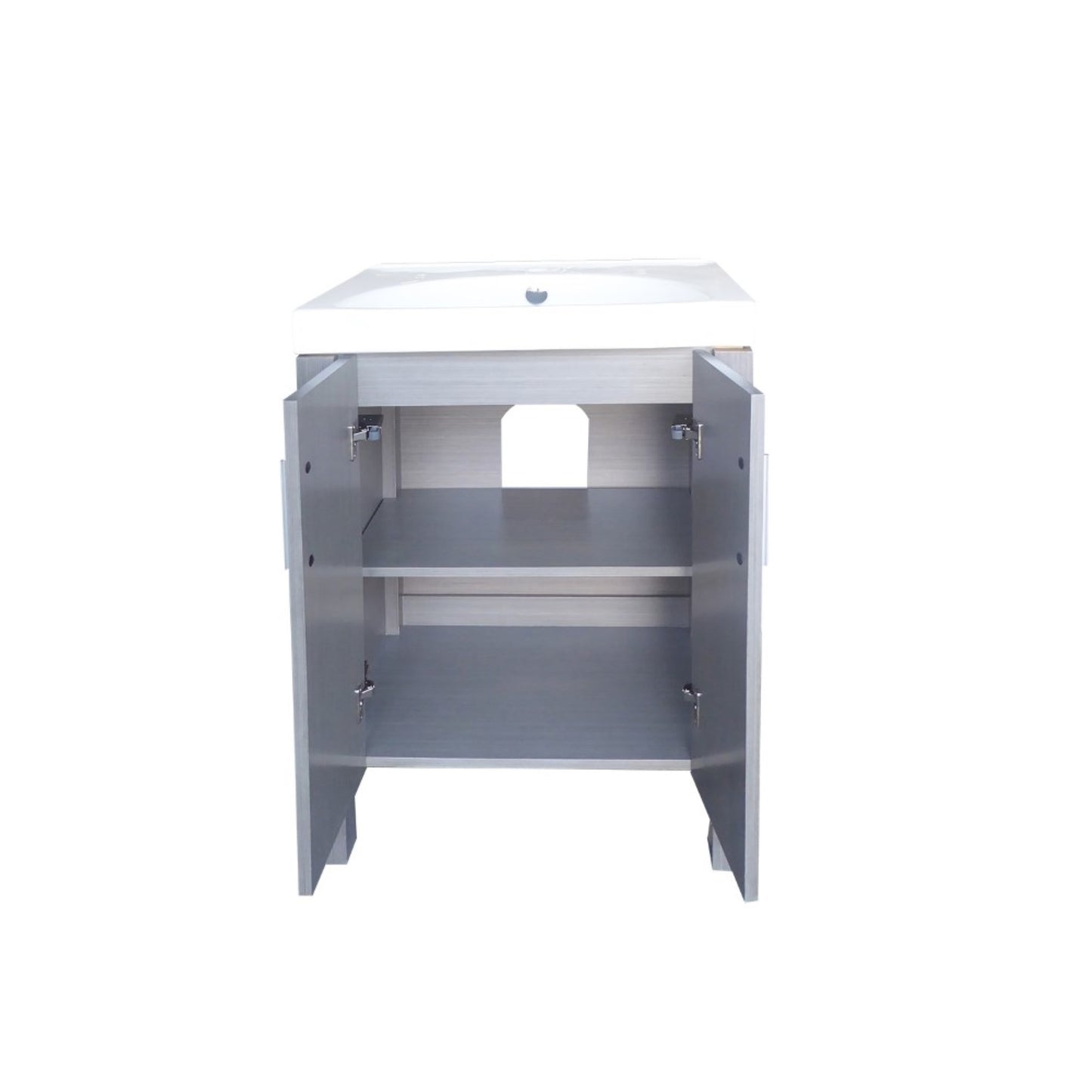 23.8" Single sink vanity Gray