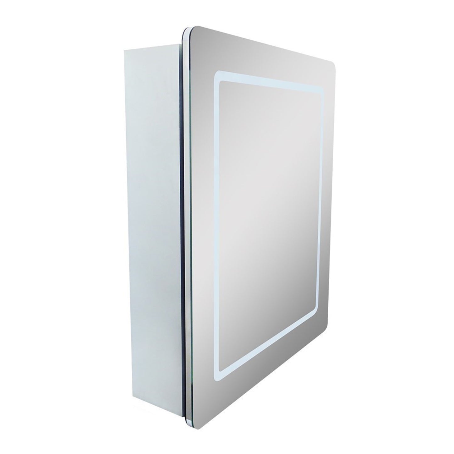 24" Rectangular LED Illuminated Mirrored Medicine Cabinet