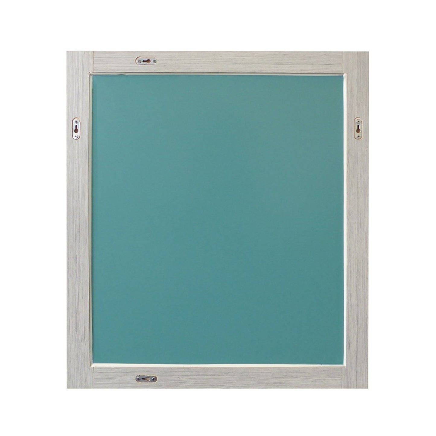 26" Rectangle Wood Frame Mirror in Gray Pine Finish