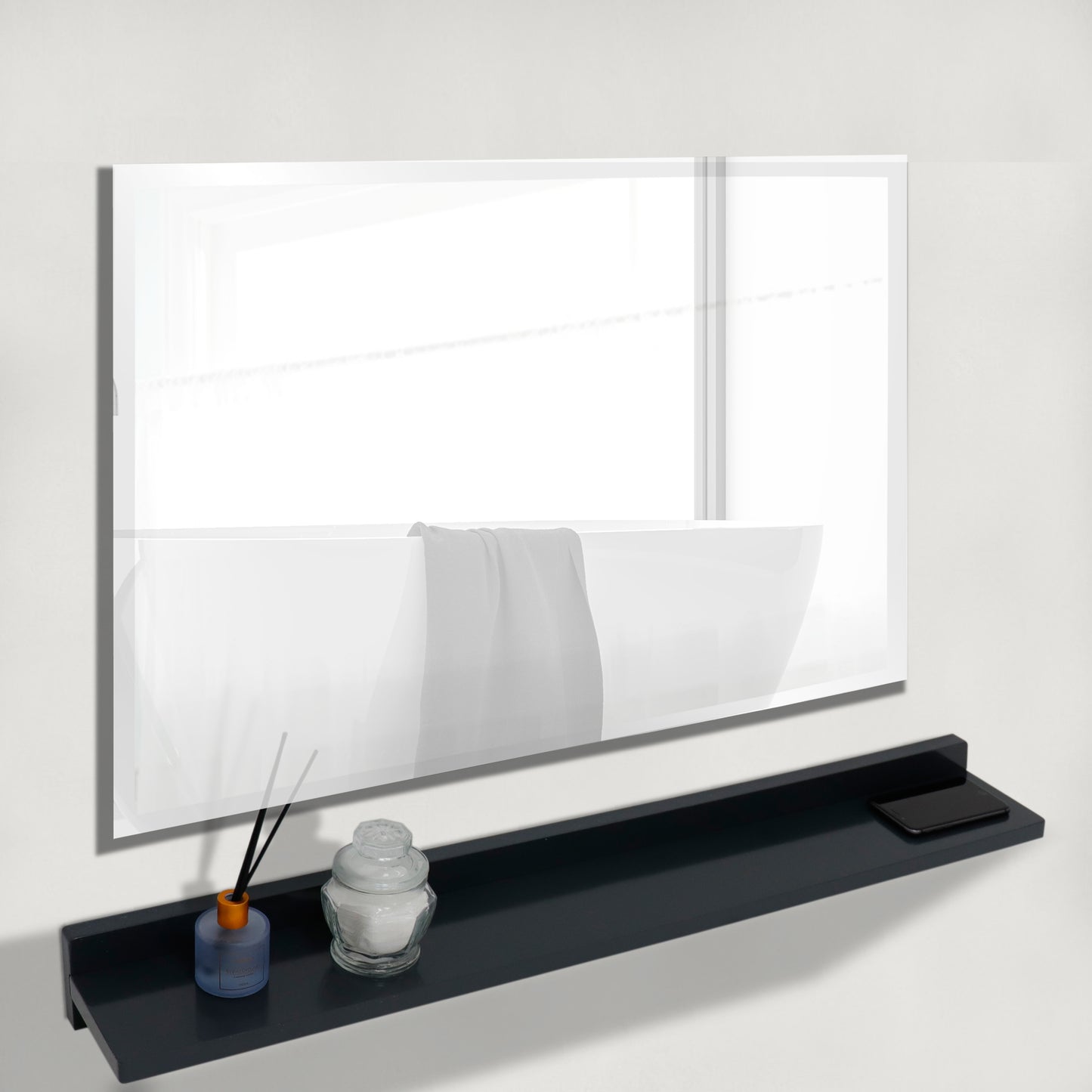 29" Rectangular Frameless Mirror