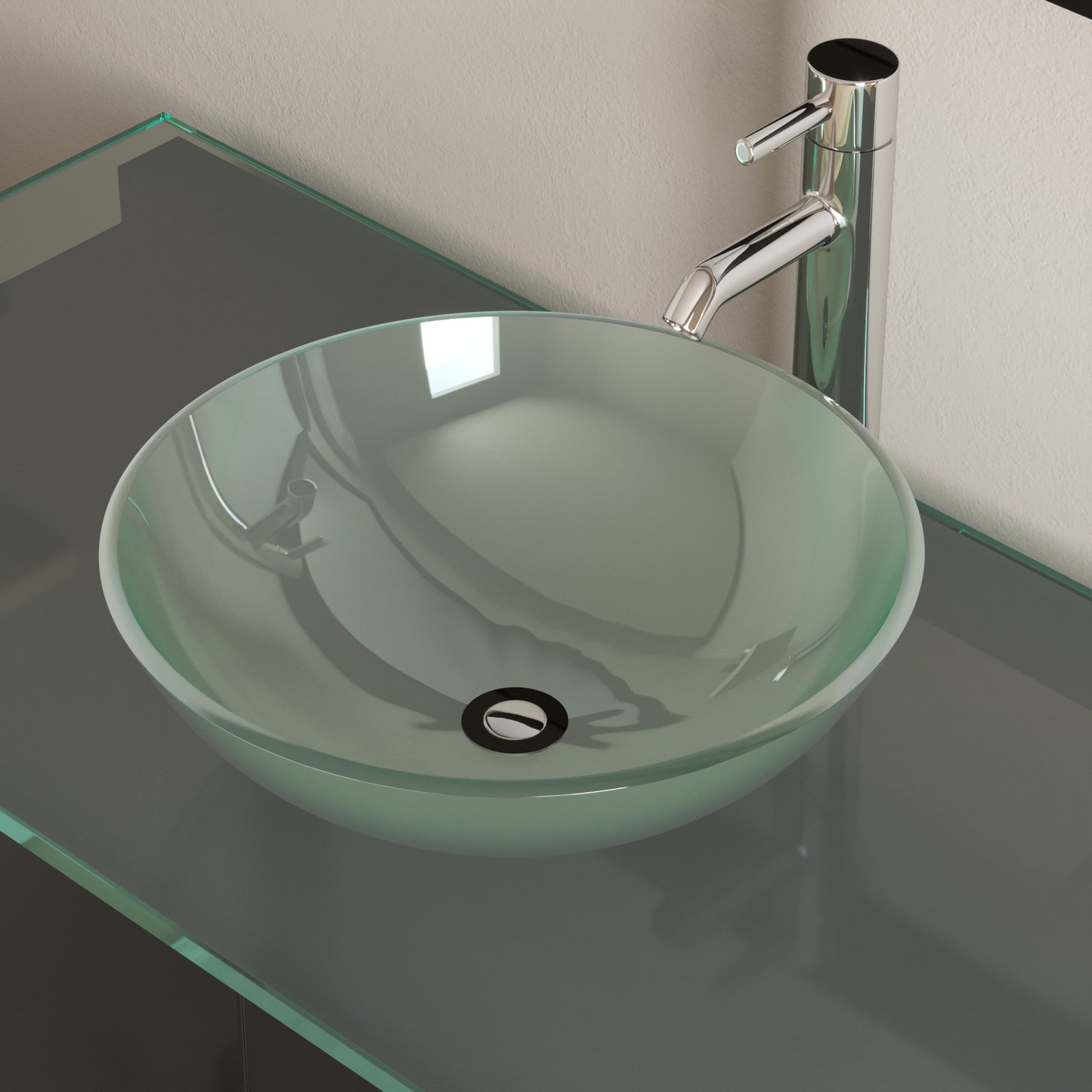 Complete 48" Espresso Vanity Set with Polished Chrome Plumbing