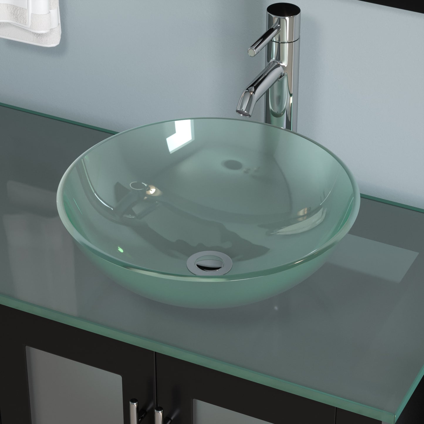 Complete 63" Vanity Set with Polished Chrome Pluming