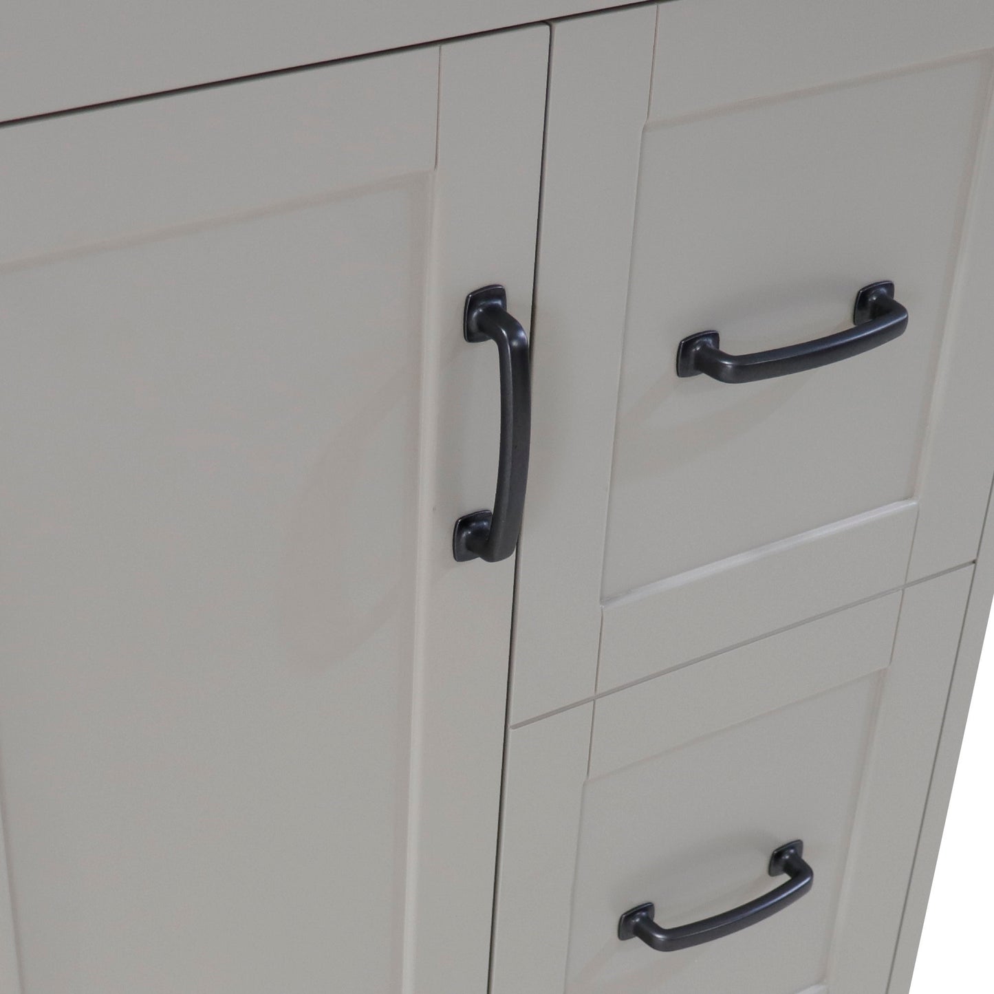 24" Single sink vanity manufactured wood light gray
