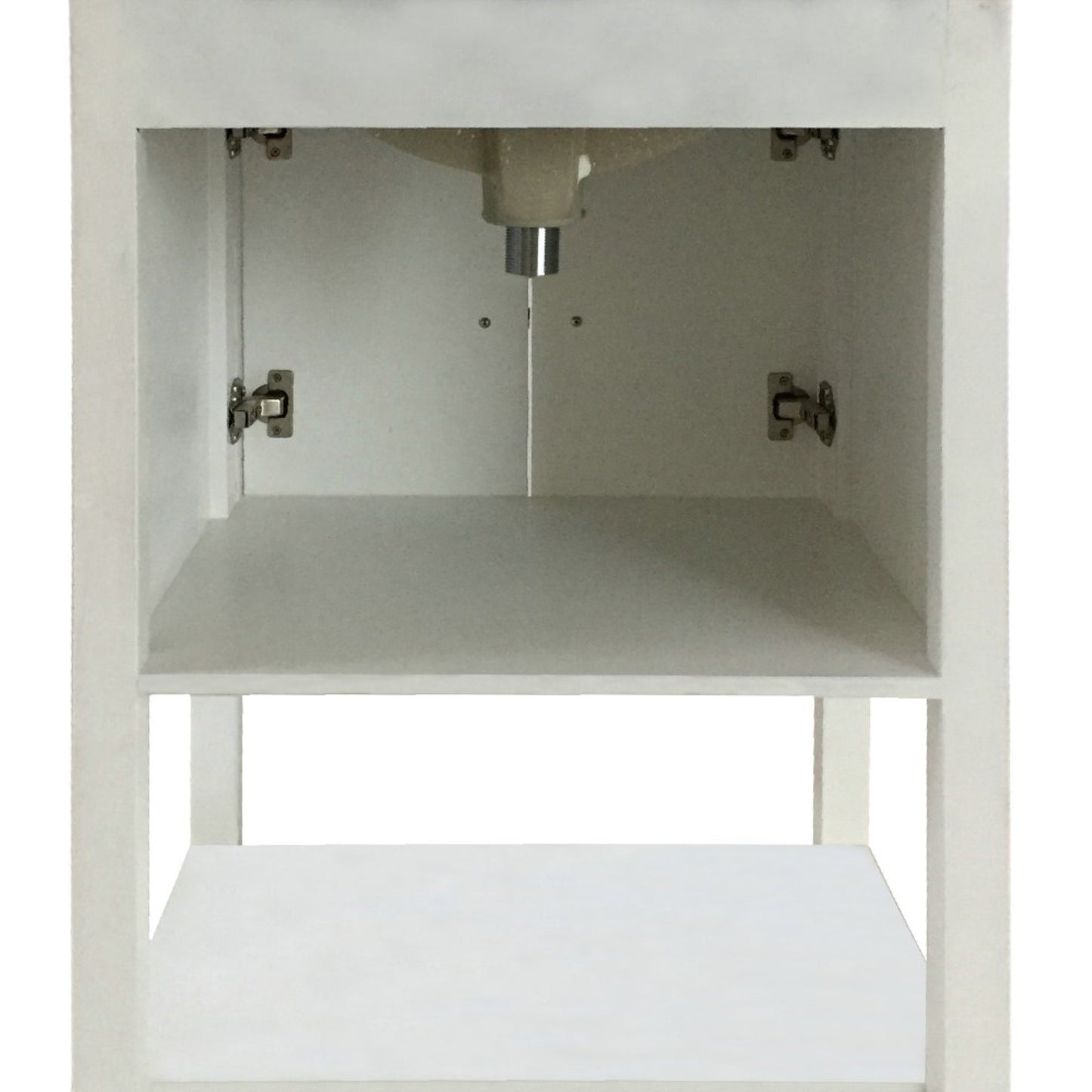 24" Single sink vanity manufactured wood white