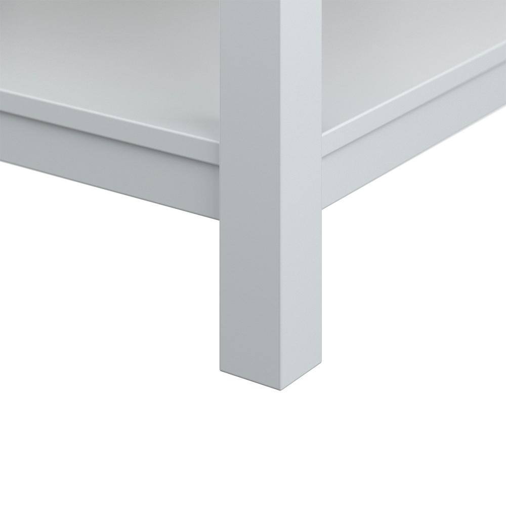 Affinity 31" Modern Bathroom Vanity in White Cabinet Carrara White Marble Countertop
