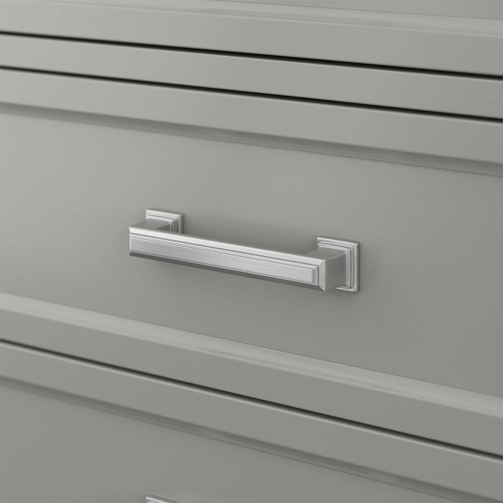 Affinity 37" Modern Bathroom Vanity in Gray Cabinet Carrara White Marble Countertop