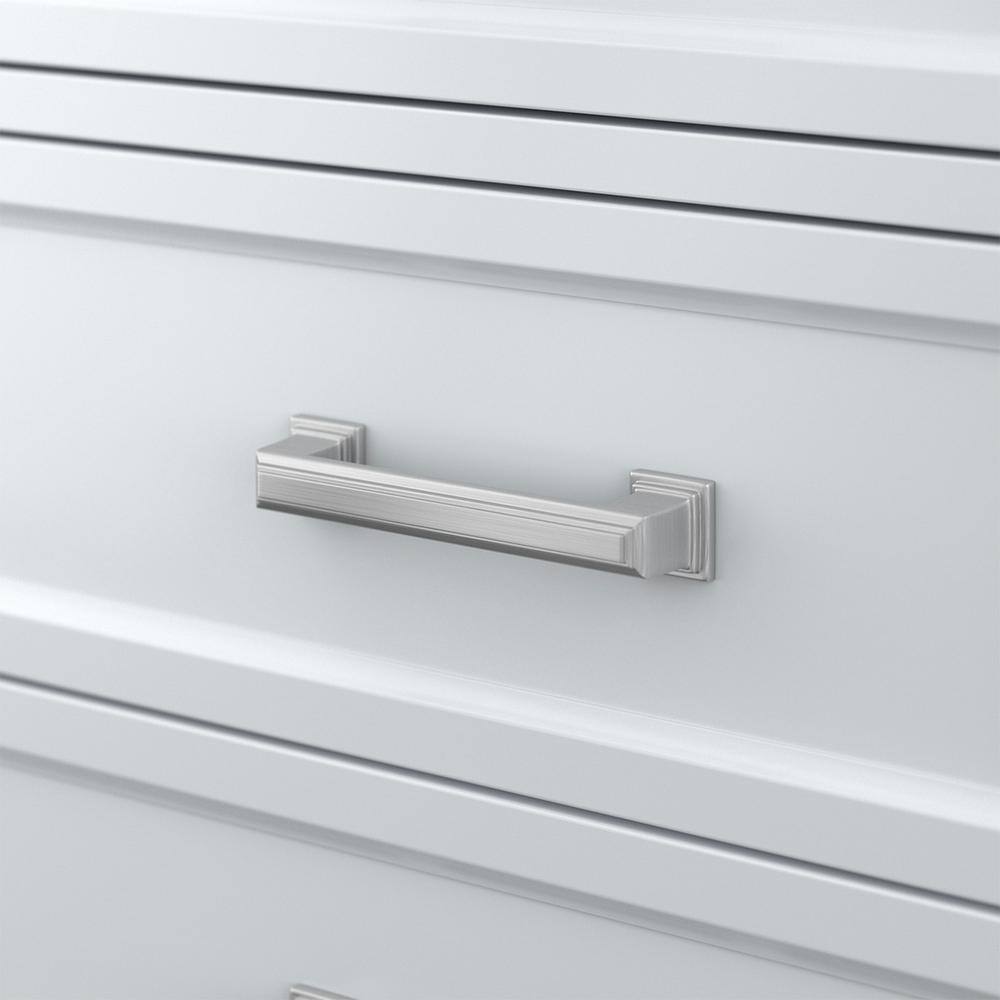 Affinity 37" Modern Bathroom Vanity in White Cabinet Carrara White Marble Countertop