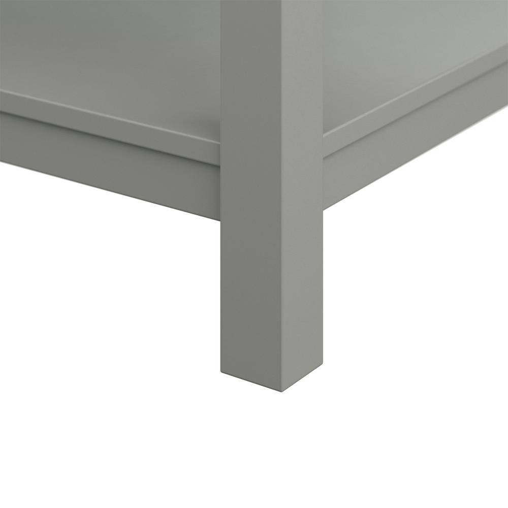 Affinity 49" Modern Bathroom Vanity in Gray Cabinet Carrara White Marble Countertop