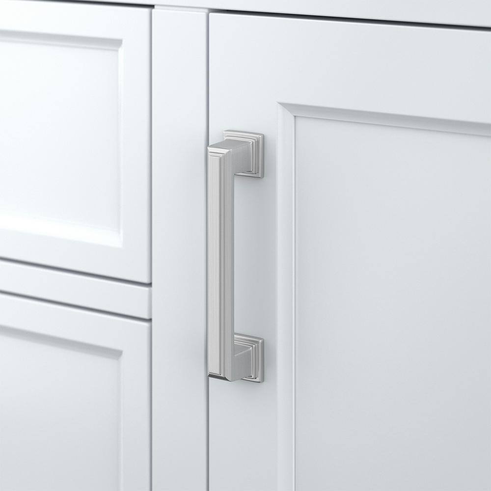 Affinity 49" Modern Bathroom Vanity in White Cabinet Carrara White Marble Countertop