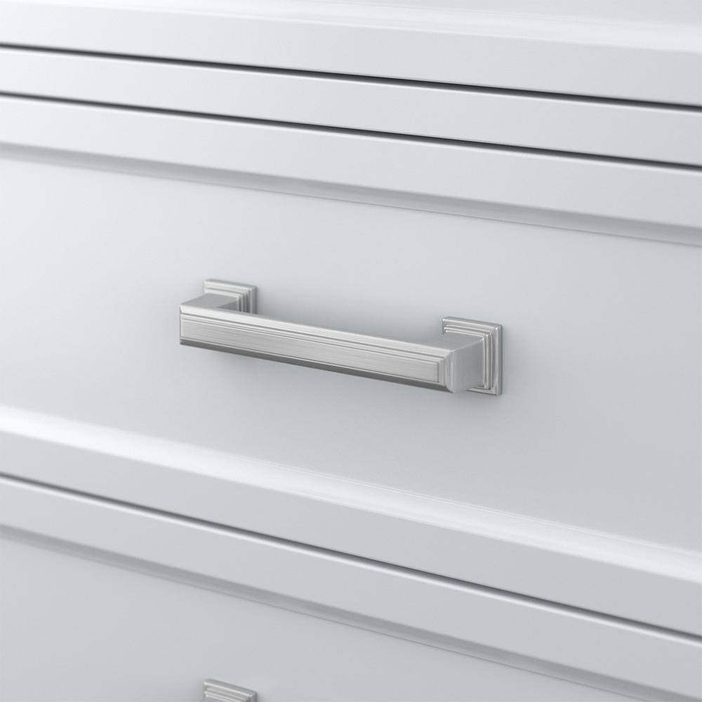 Affinity 49" Modern Bathroom Vanity in White Cabinet Carrara White Marble Countertop