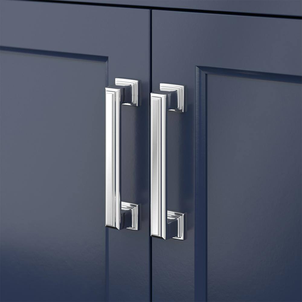 Affinity 61" Modern Bathroom Vanity in Blue Cabinet Carrara White Marble Countertop