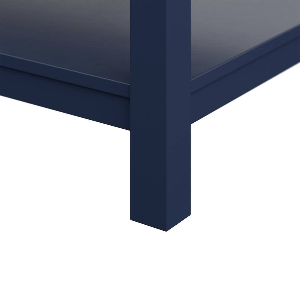 Affinity 61" Modern Bathroom Vanity in Blue Cabinet Carrara White Marble Countertop