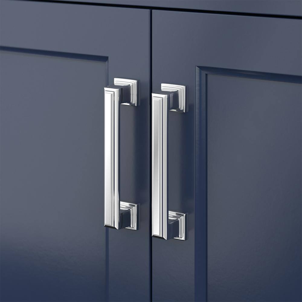 Affinity 72" Modern Bathroom Vanity in Blue Cabinet Carrara White Marble Countertop