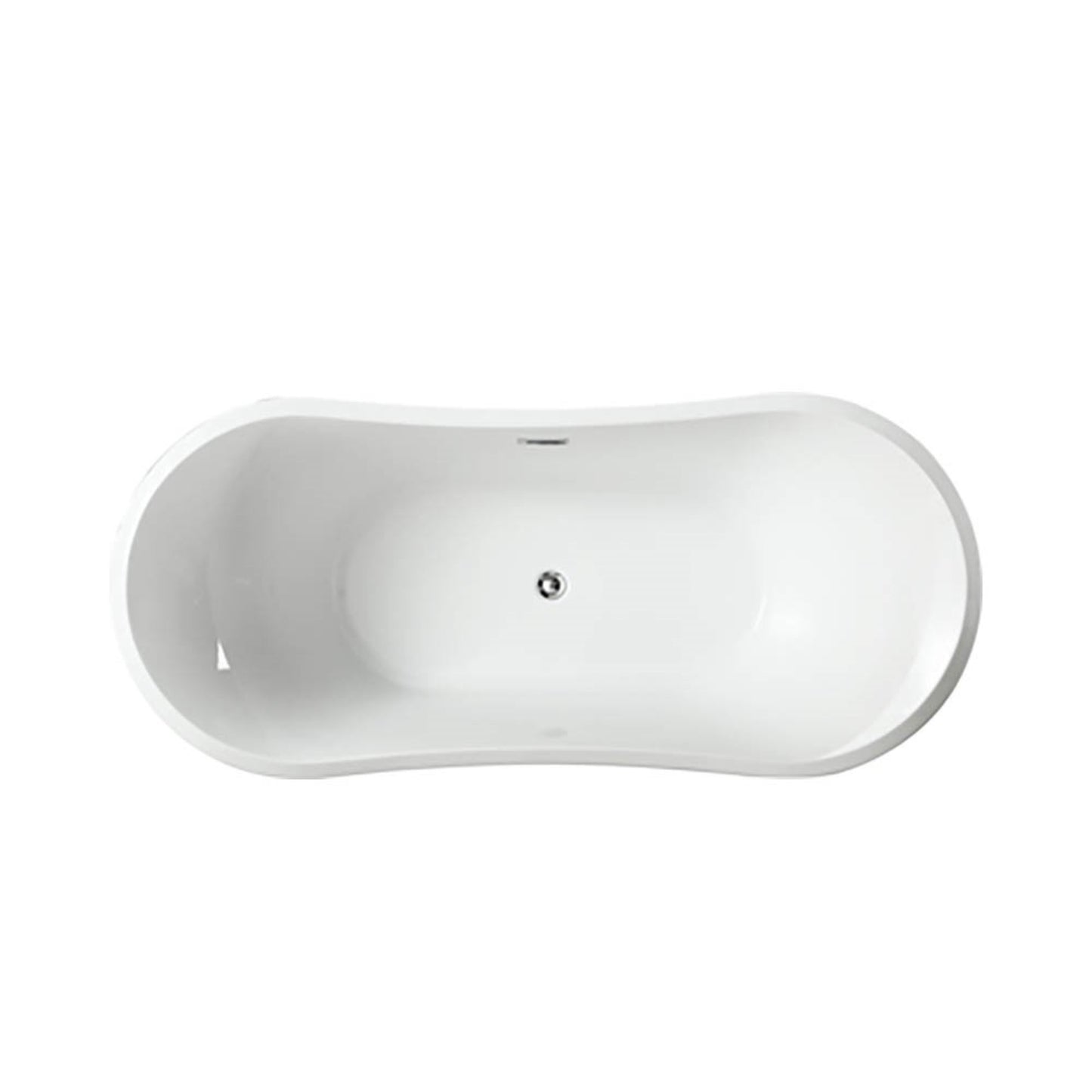 Ancona 71" Freestanding Bathtub in Glossy White