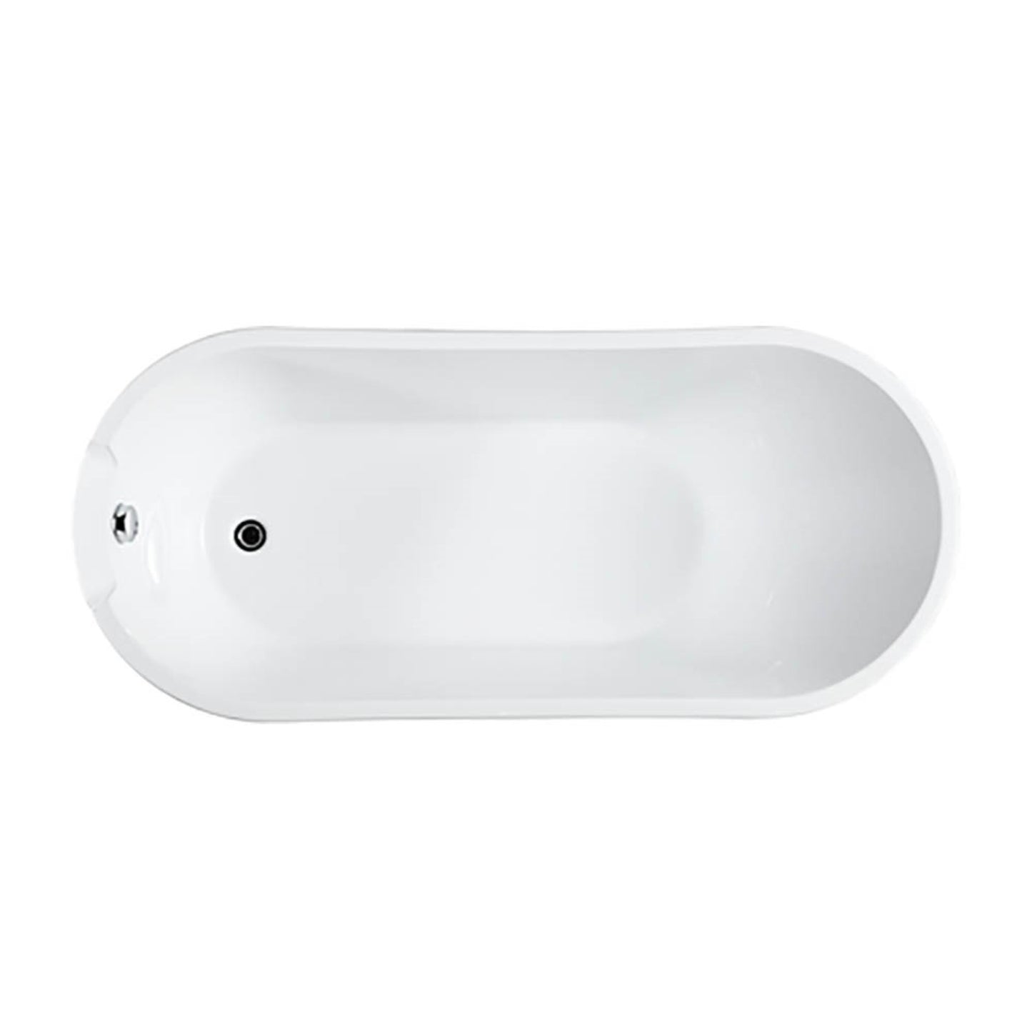 Barletta 69" Freestanding Bathtub in Glossy White
