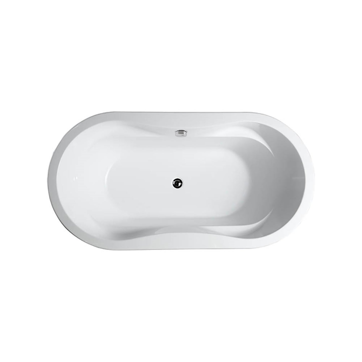 Brescia 65" Freestanding Bathtub in Glossy White