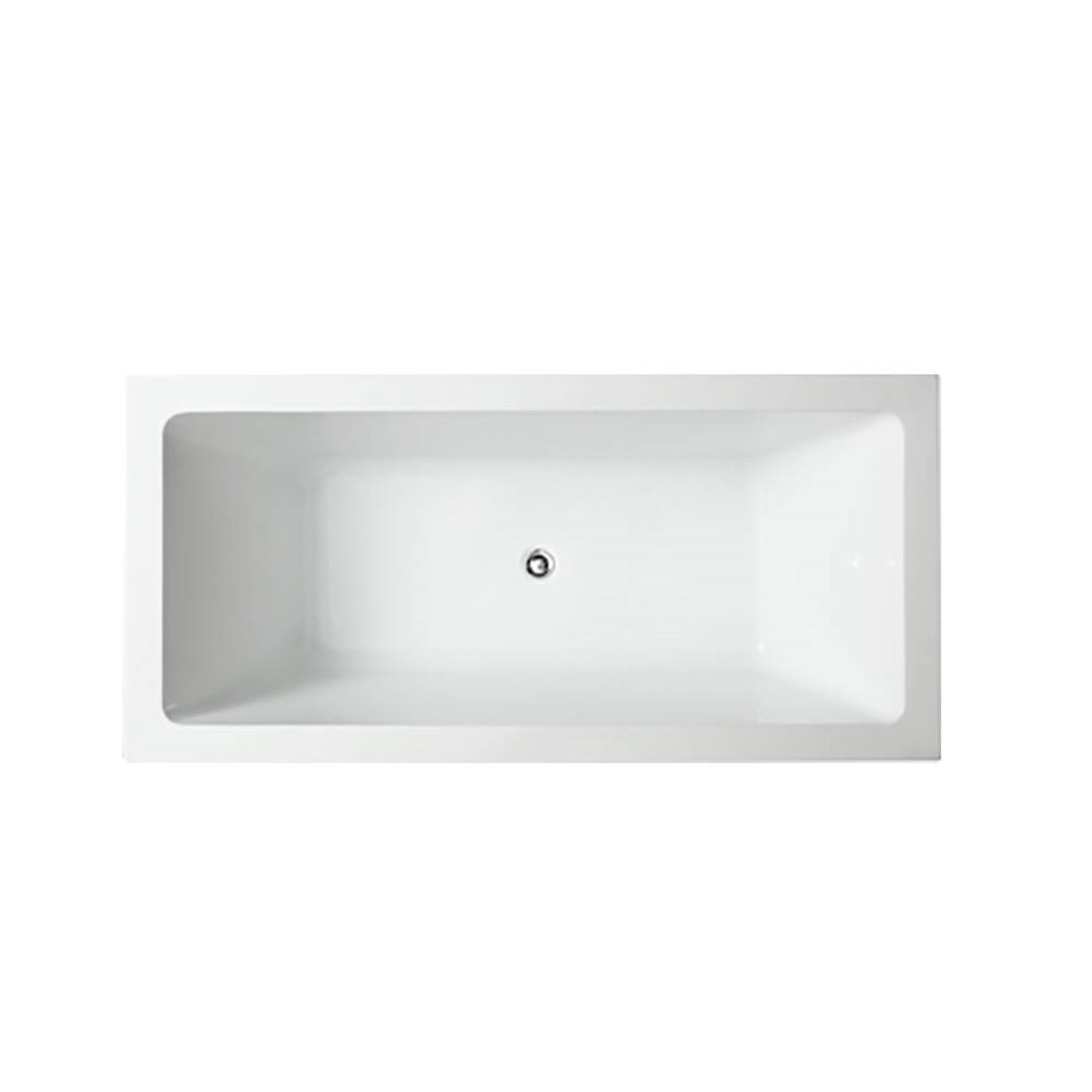 Livorno 59" Freestanding Bathtub in Glossy White