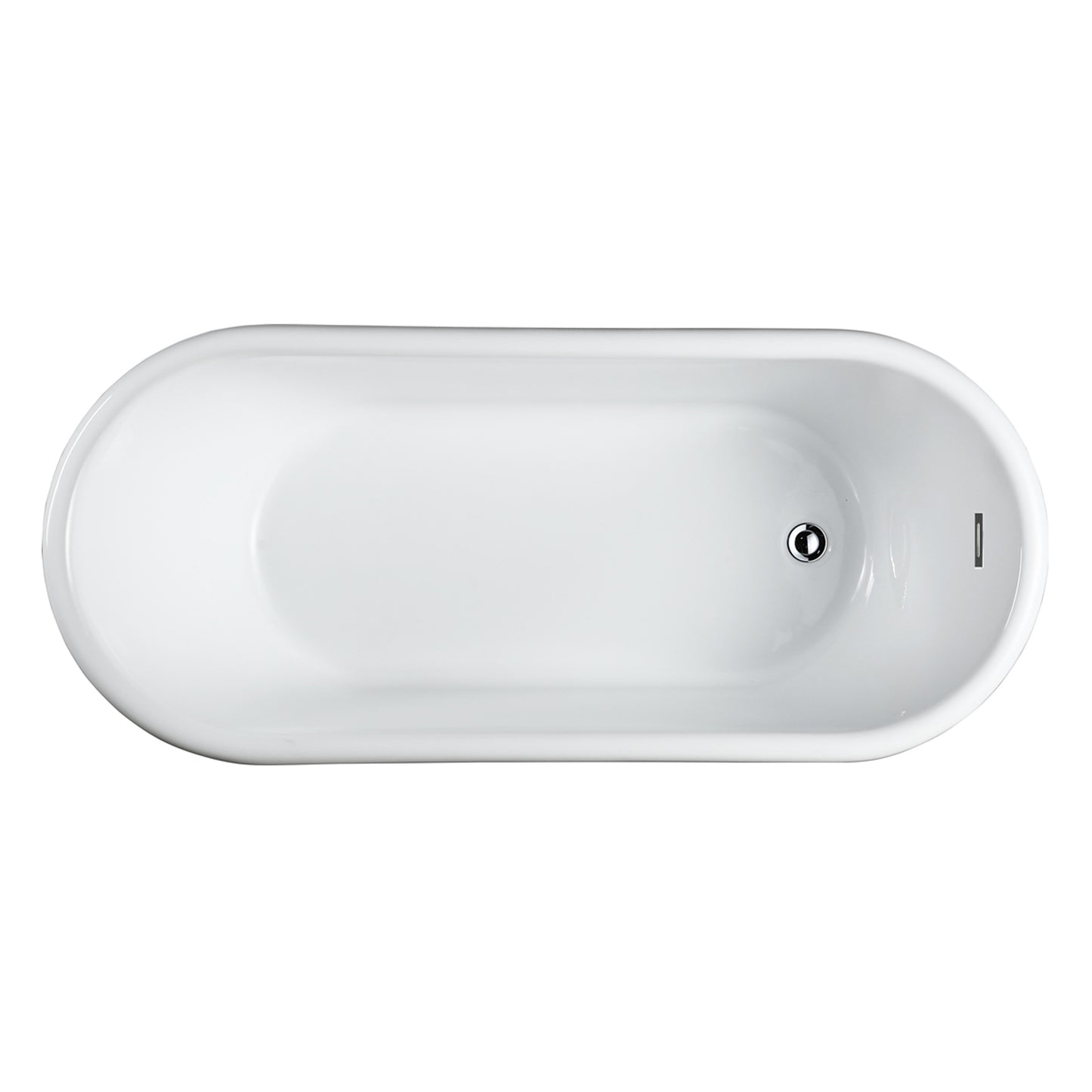 Padua 63" Freestanding Bathtub in Glossy White