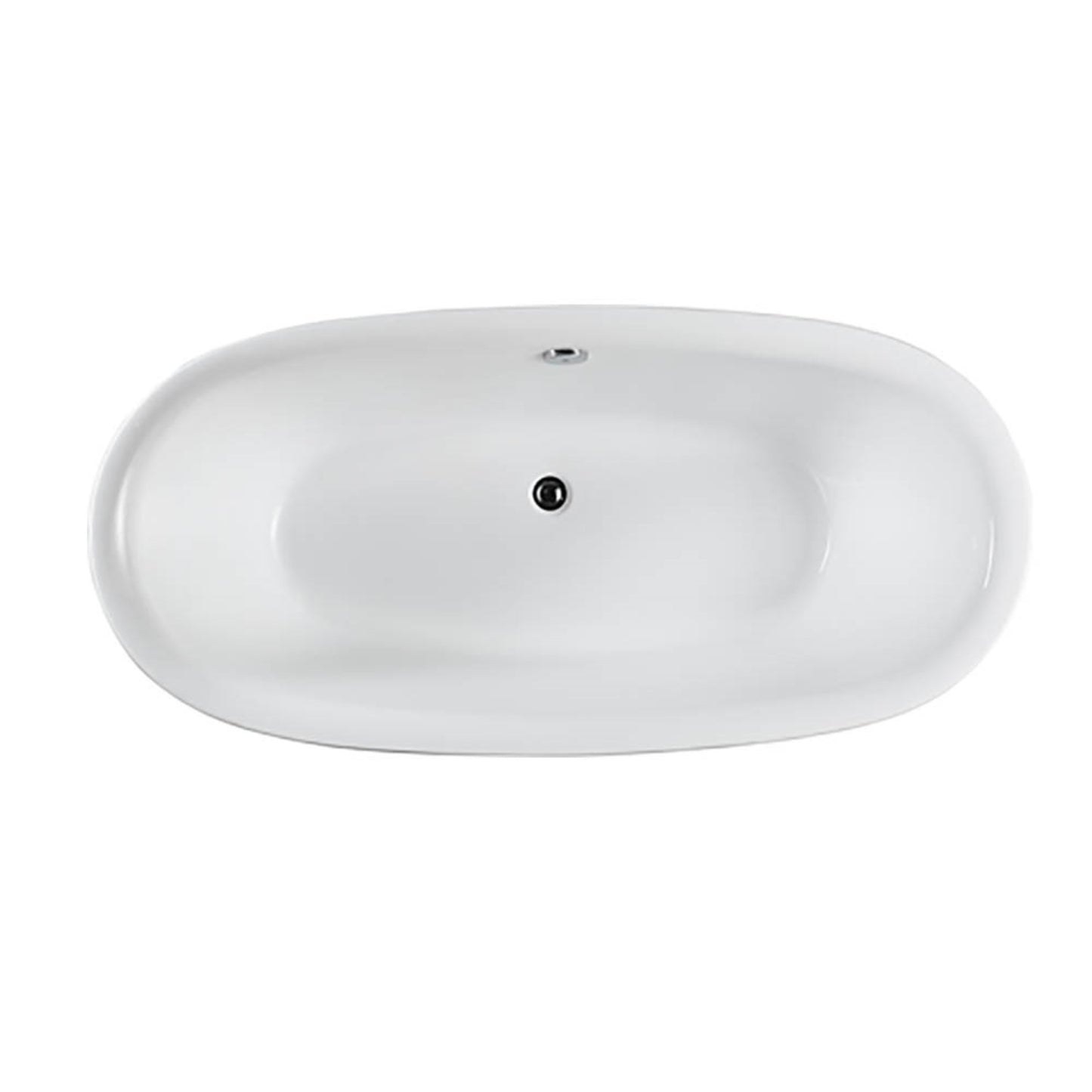 Palermo 67" Freestanding Bathtub in Glossy White