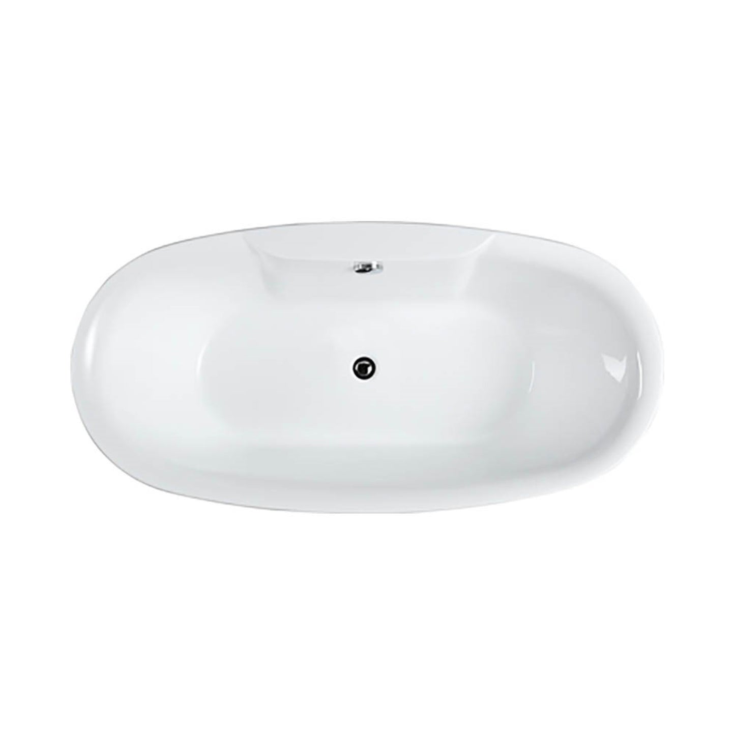Pisa 63" Freestanding Bathtub in Glossy White