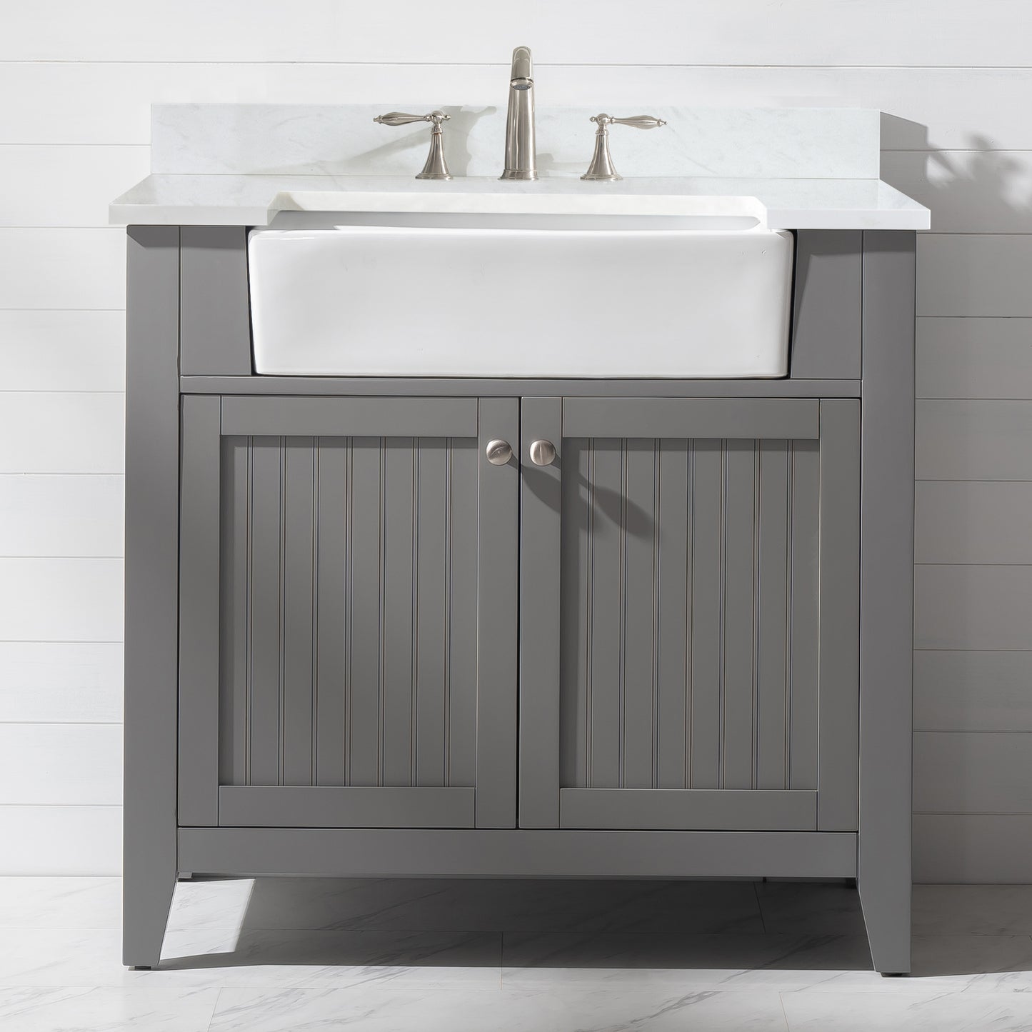 Burbank 36" Single Vanity in Gray