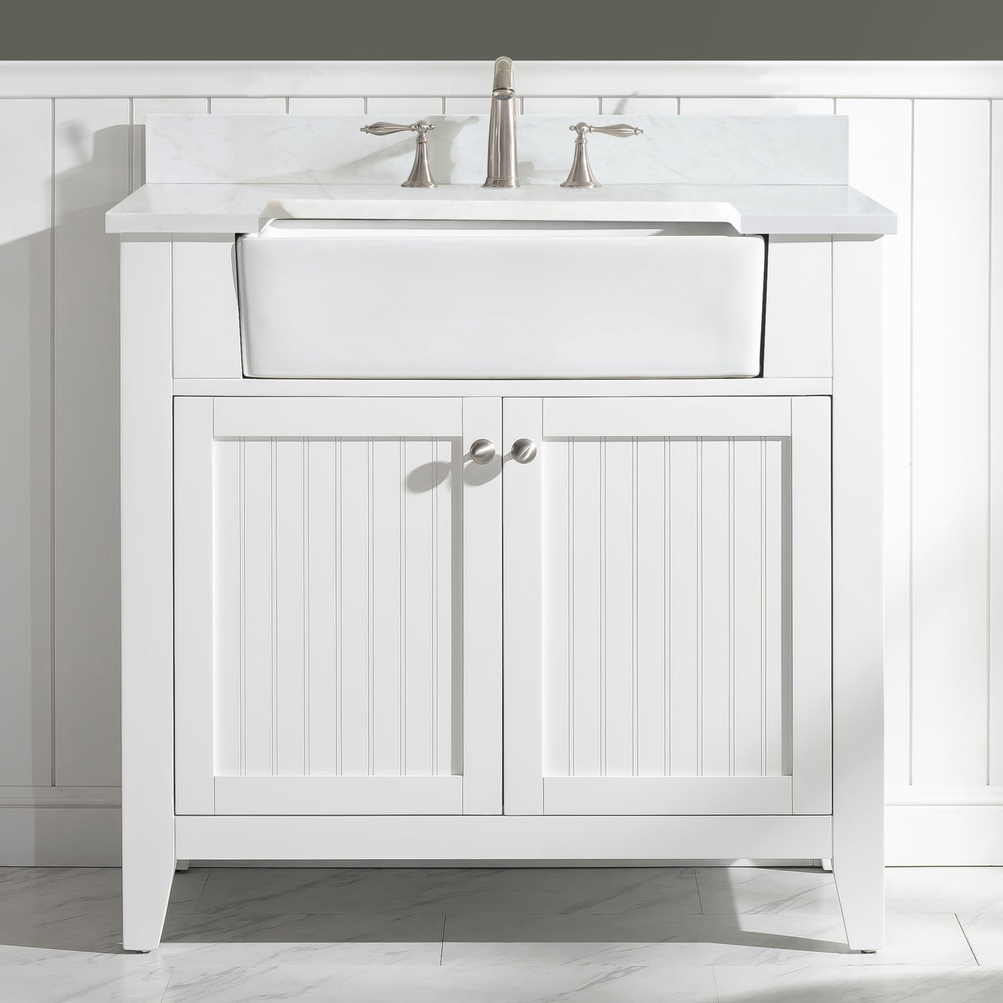 Burbank 36" Single Vanity in White